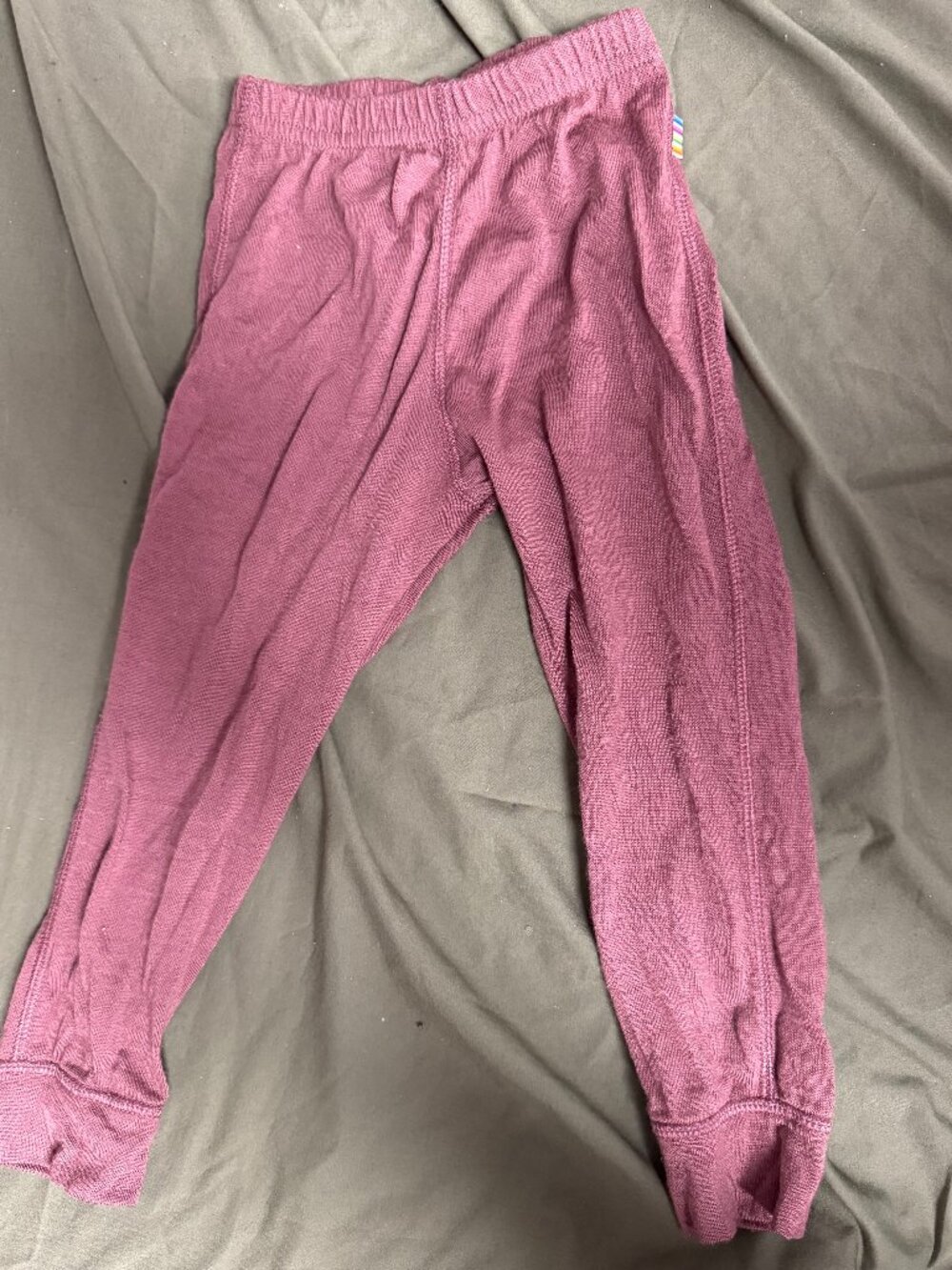 Joha 100% merino Wool base layer leggings Bordeaux size 90 cm